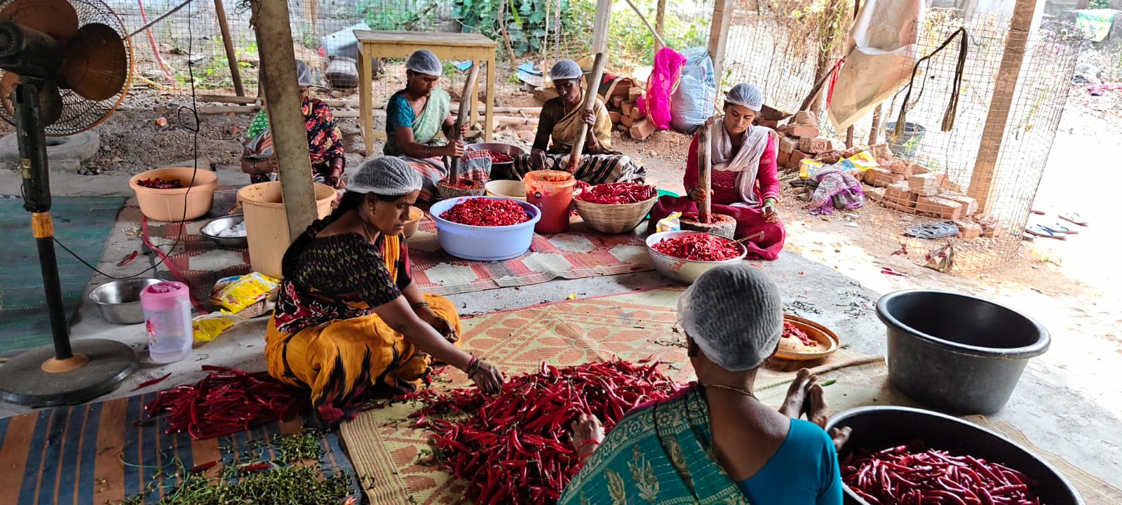 Traditional Telangana pickle preparation